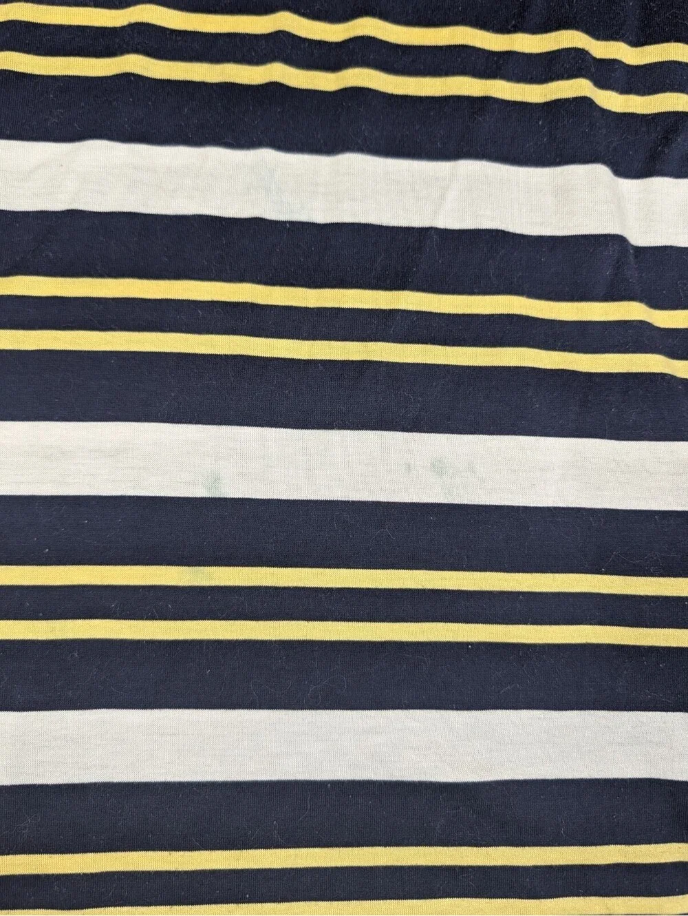Polo Golf Ralph Lauren Mens L Blue White Yellow Striped Golf Polo Cotton Shirt